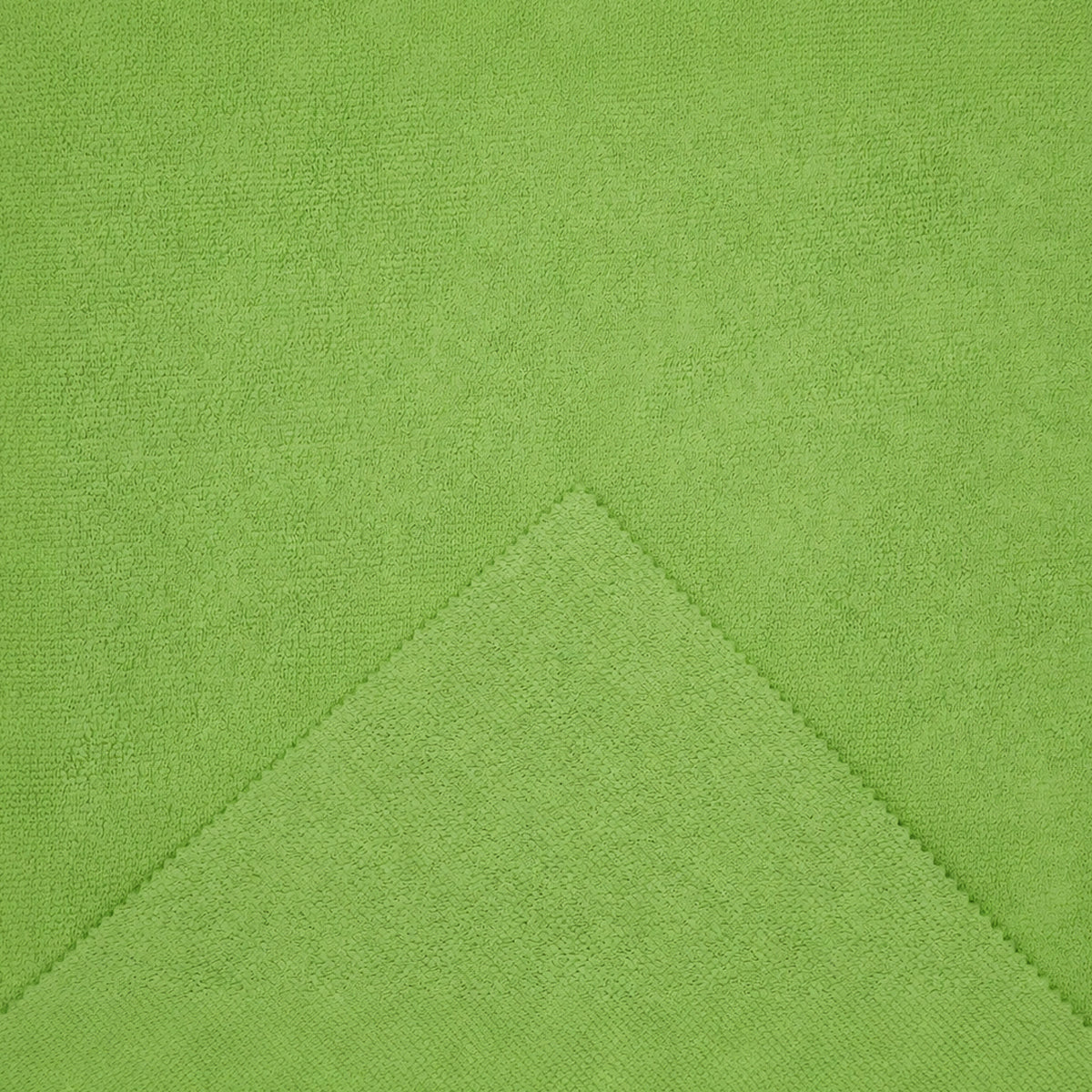 Detaliu al lavetei din microfibră PU Touch verde