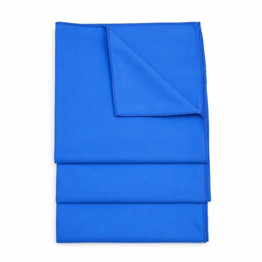 Lavete din microfibră Soft Velour albastre, pliate